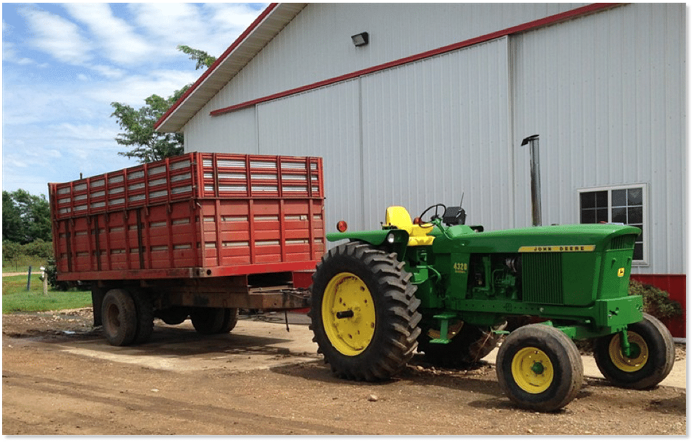 John deere 4320 wagon