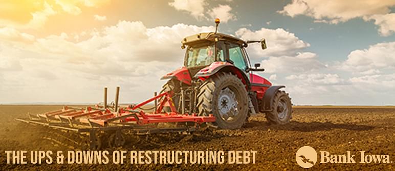 red tractor in a field