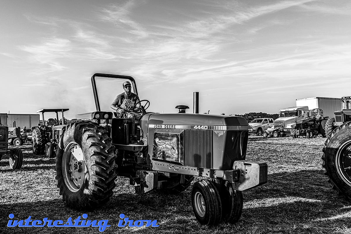 John Deere 4440 pulling tractor