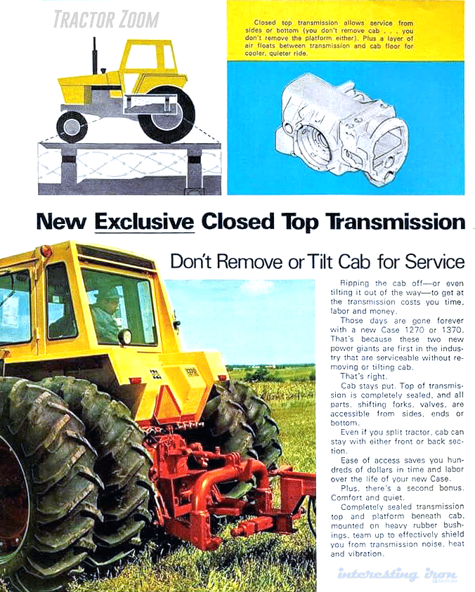case 1370's groundbreaking closed-top transmission 1370 Closed Top Transmission