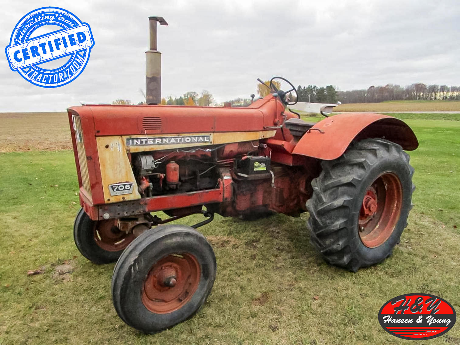 Ih 706 Wheatland diesel tractor at auction