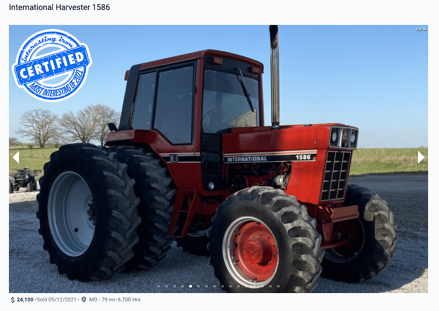 IH 1586 FWA Sold