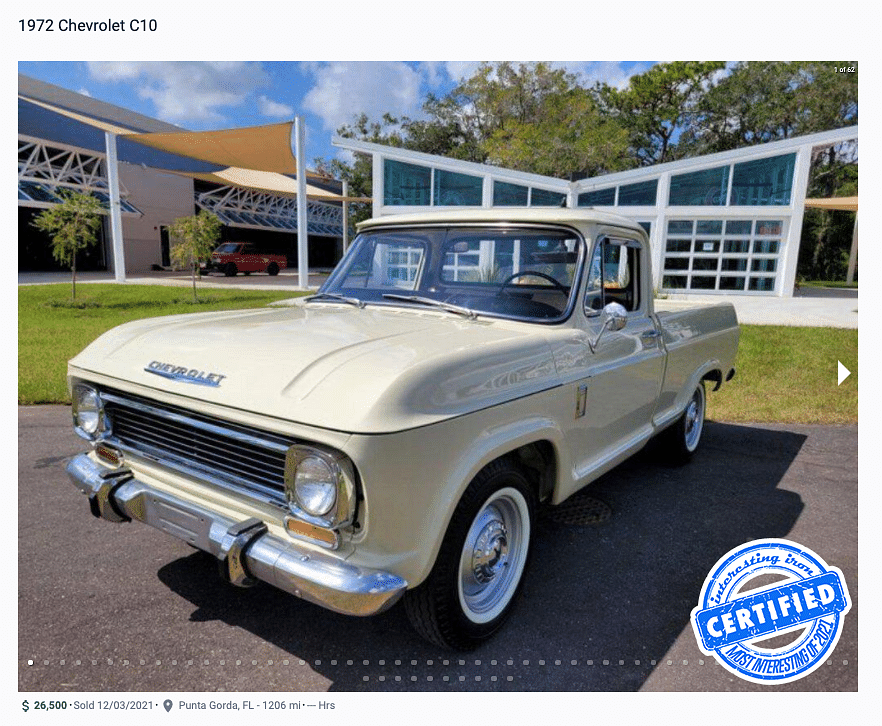 1972 Chevy C10 from Brazil