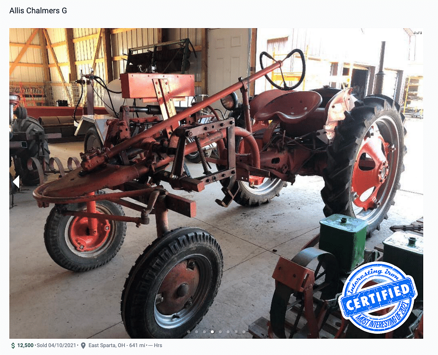 Allis Chalmers G Last One Copysold