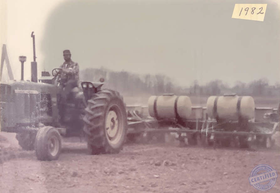 grandpa's tractor planting in 1982
