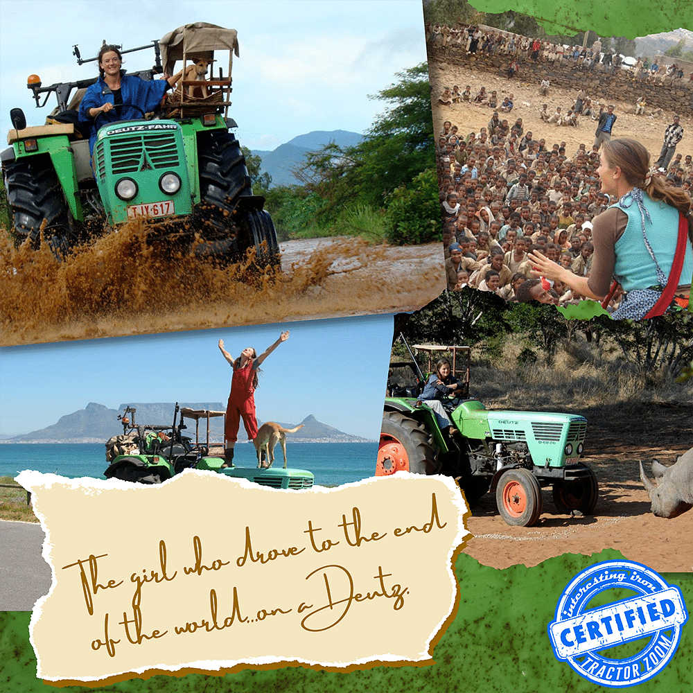 Tractor Girl on a deutz d6806