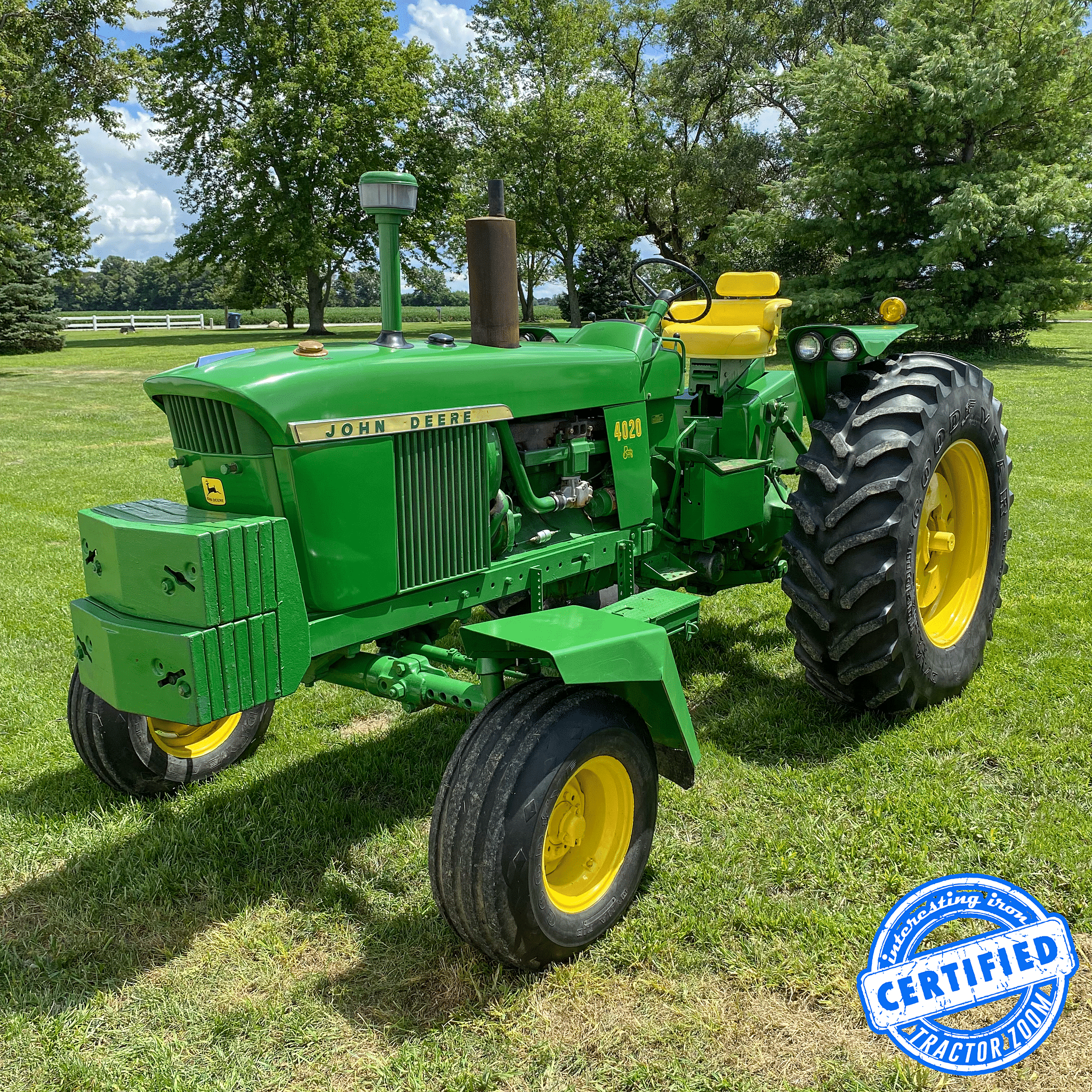 grandpa's tractor in parade trim