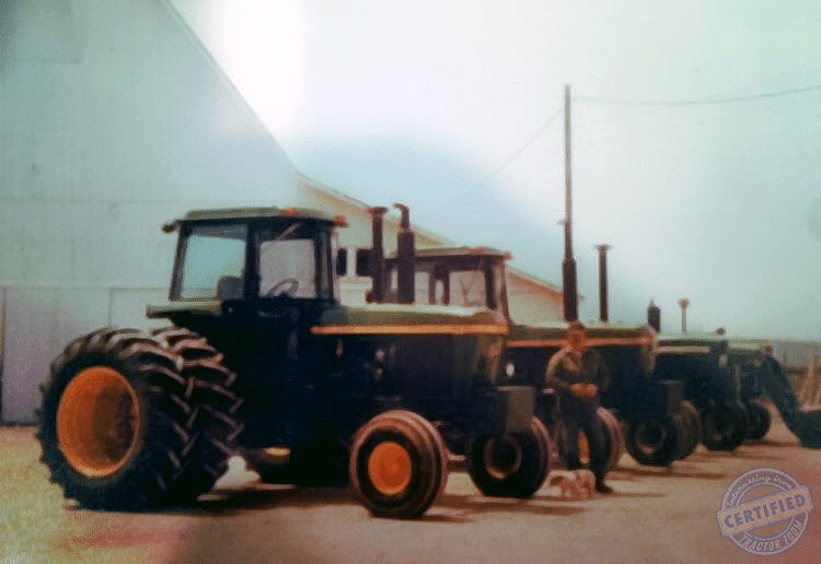 grandpa's tractor is 3rd from the left