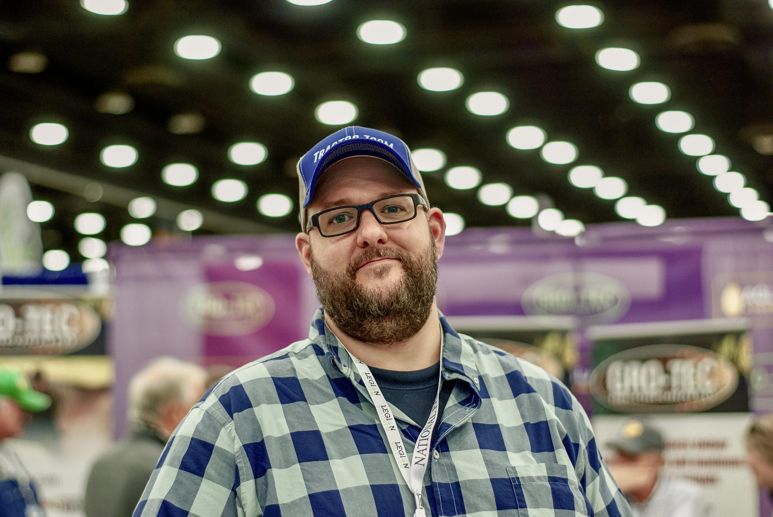 Ryan at the farm show