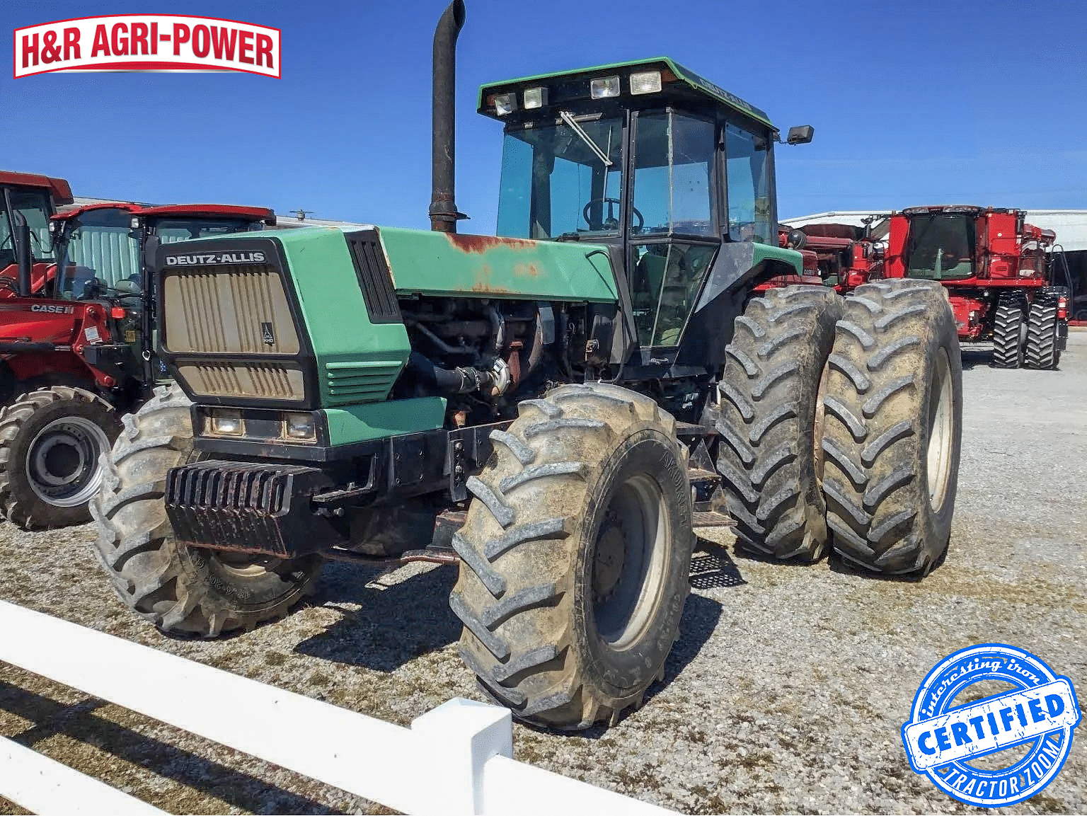 Deutz-Allis 9170 at a farm equipment dealer's lot