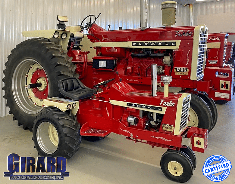 Farmall 1206 and a 1/3 scale replica