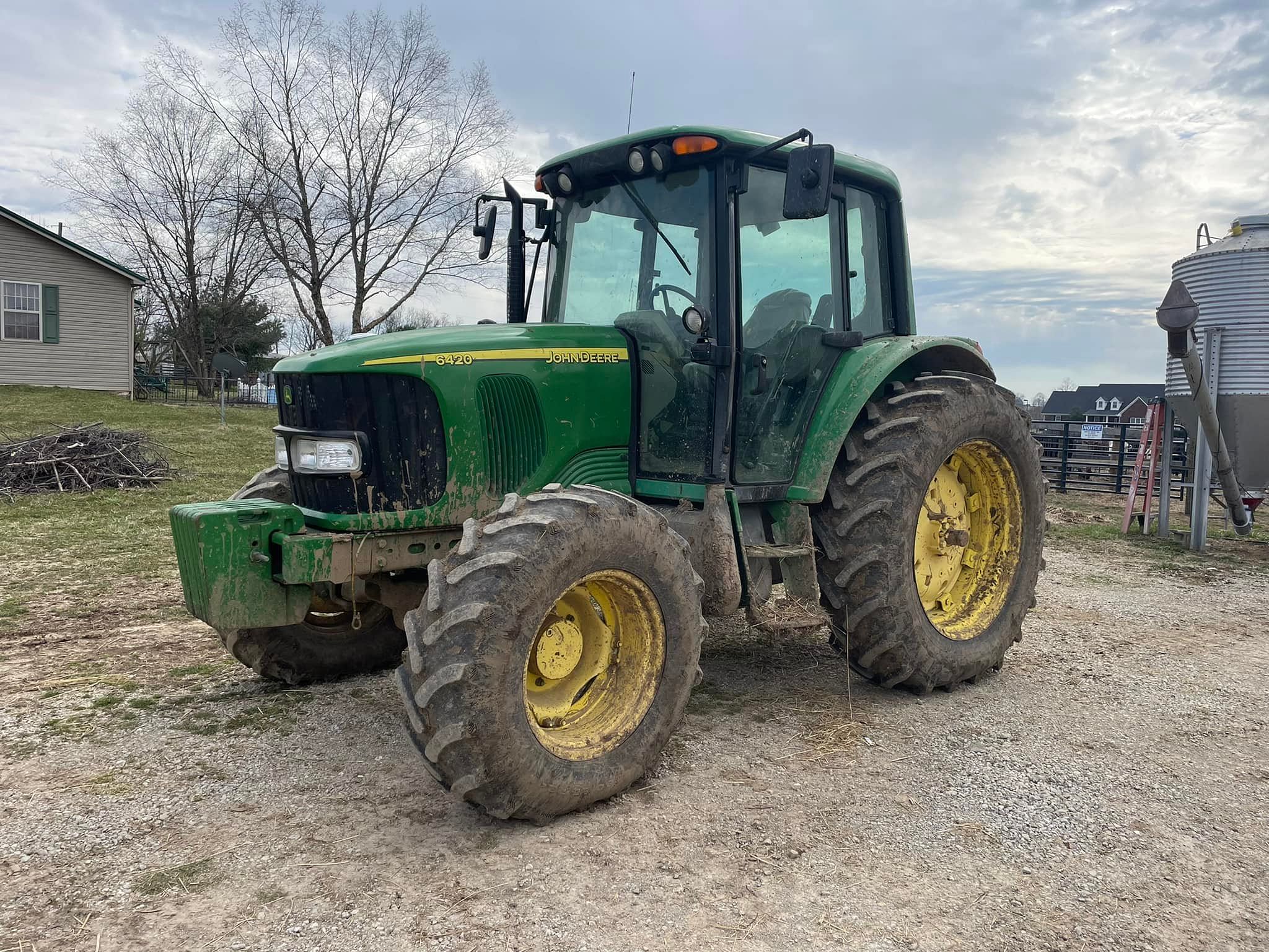 John Deere 6420 at a dustin mallory auction