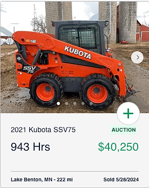 May Auction Skid Steer