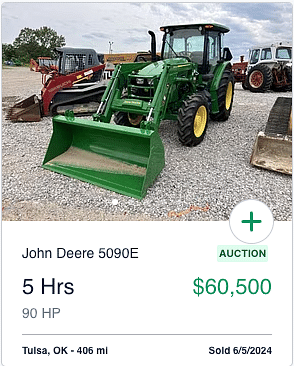 John Deere 5090E tractor