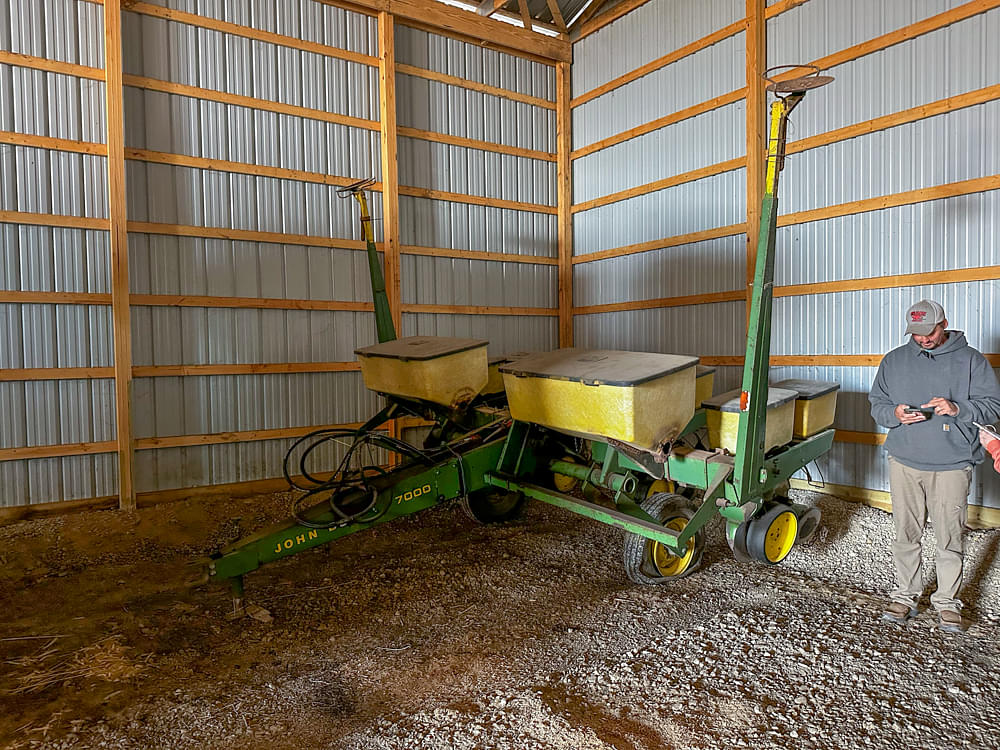 John Deere 7000 pumpkin planter