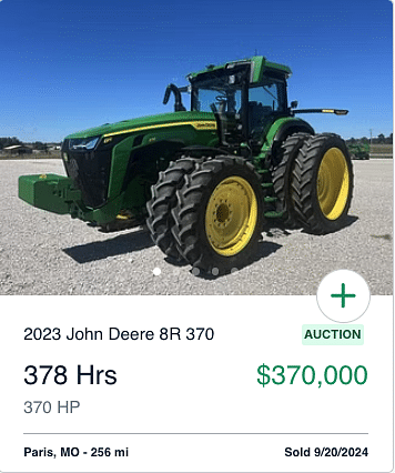 Row Crop Tractor 8R370