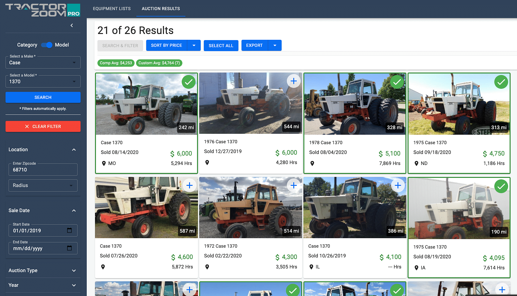 Tractor Zoom Pro reliable auction values Image6