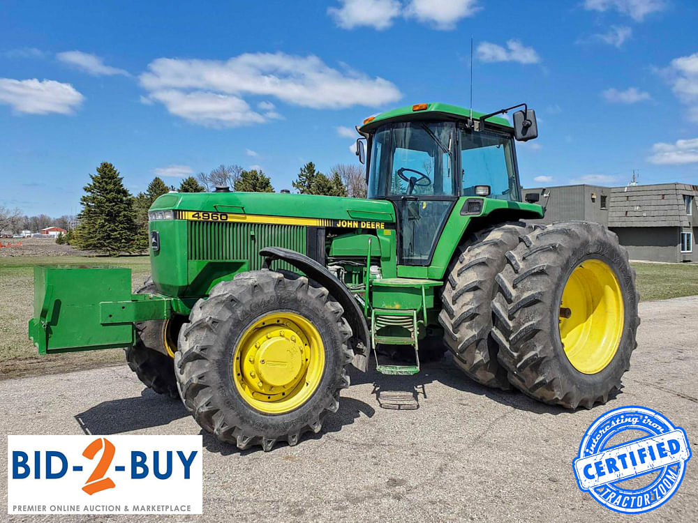 John Deere 4960 at auction in MN