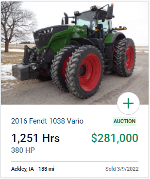 2016 Fendt 1038 Vario