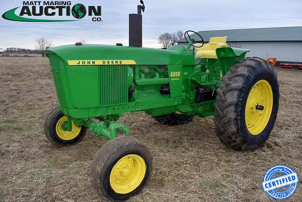 John Deere 4000 at a Matt Maring auction in Wisconsin