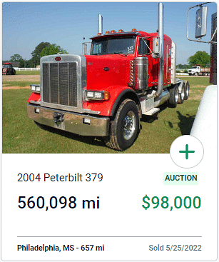 2004 Peterbilt 379 auction sale price