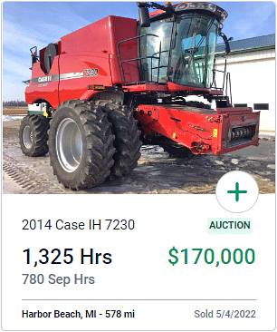 2014 Case IH 7230 auction sale price