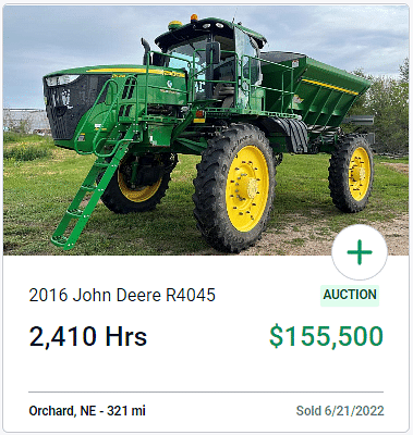 2016 JD R4045 auction results