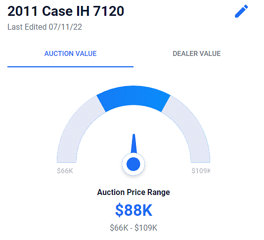 Case IH 7120 Equipment List Value