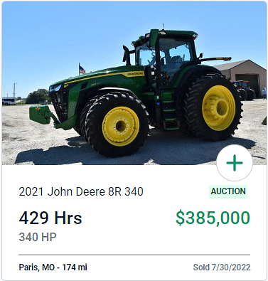 Farm Equipment Auction Results: July 2022