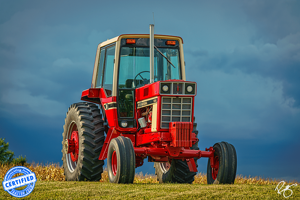 IH 1086 on a hill