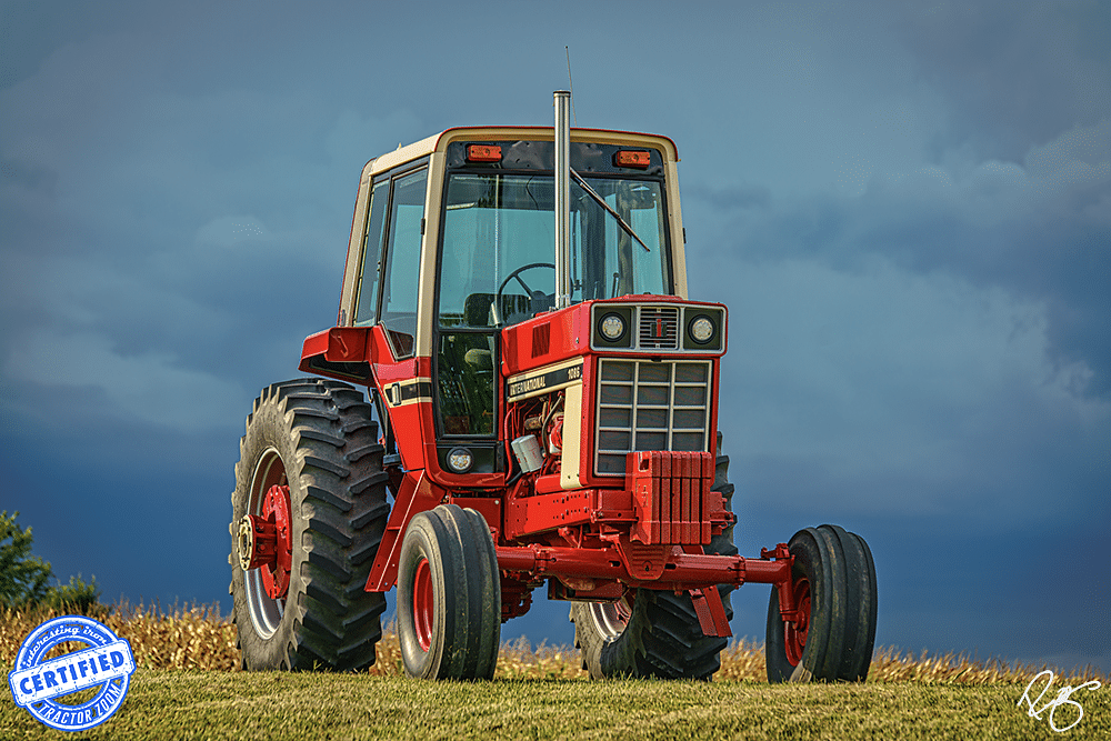 IH 1086 on a hill