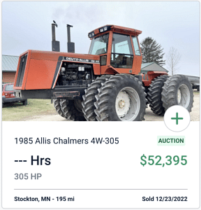 Allis-Chalmers 4W-305 Auction Sale Price