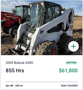 Bobcat A300 Auction Sale Price