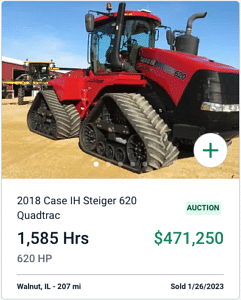 Case IH Steiger 620 Quadtrac Auction Sale Price