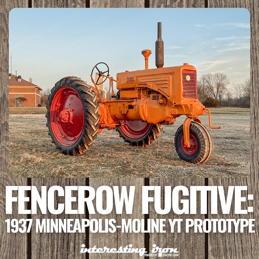 Fencerow Fugitive 1937 Minneapolis Moline YT Tractor Zoom