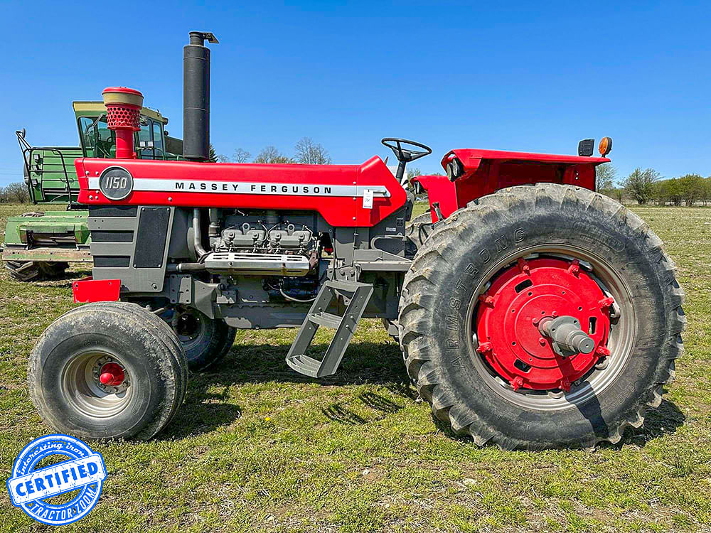 Massey 1150 at a Michigan farm equipment auction