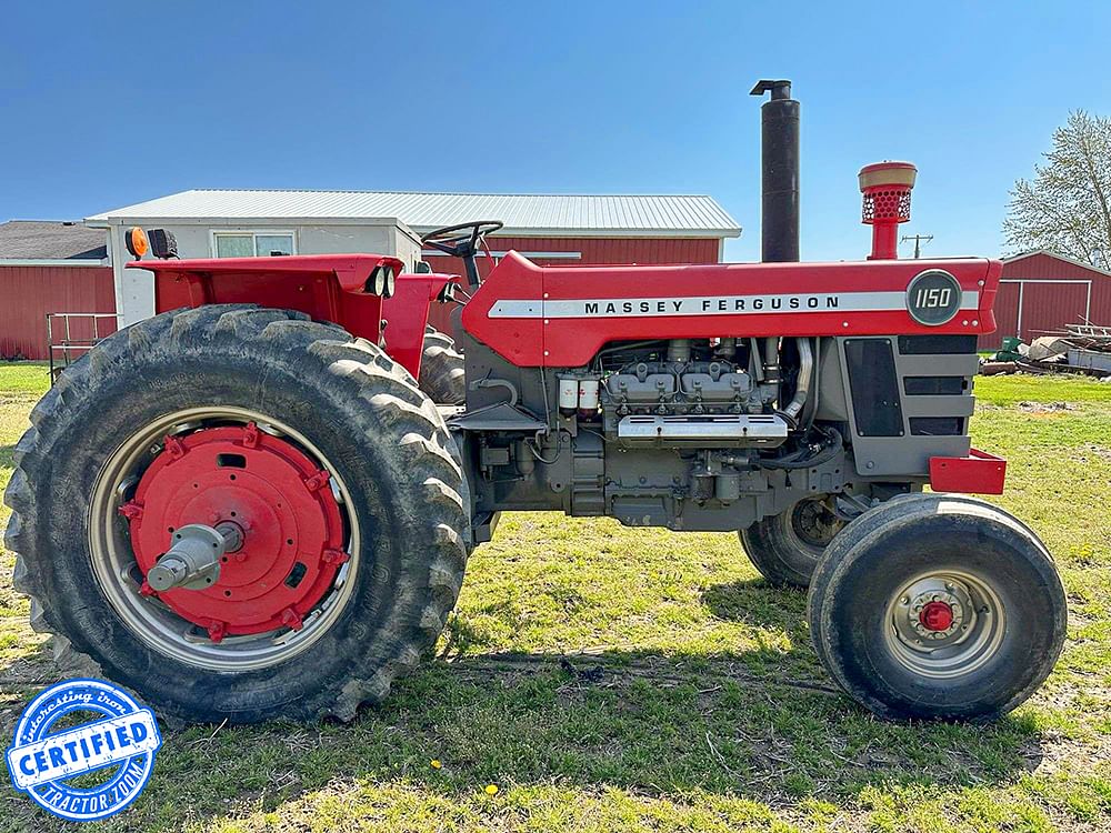 Massey 1150 at a Michigan farm equipment auction