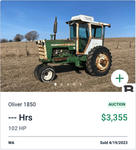 1969 Oliver 1850 Tractor April 2023 Low Sale
