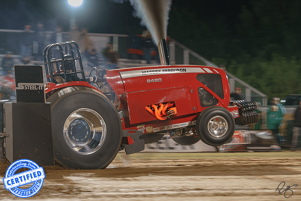 Travis Kuhns Trailblazer Massey Ferguson pulling tractor