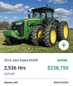 2014 John Deere 8335R Tractor
