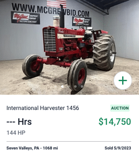 International Harvester 1456 Sold May 9