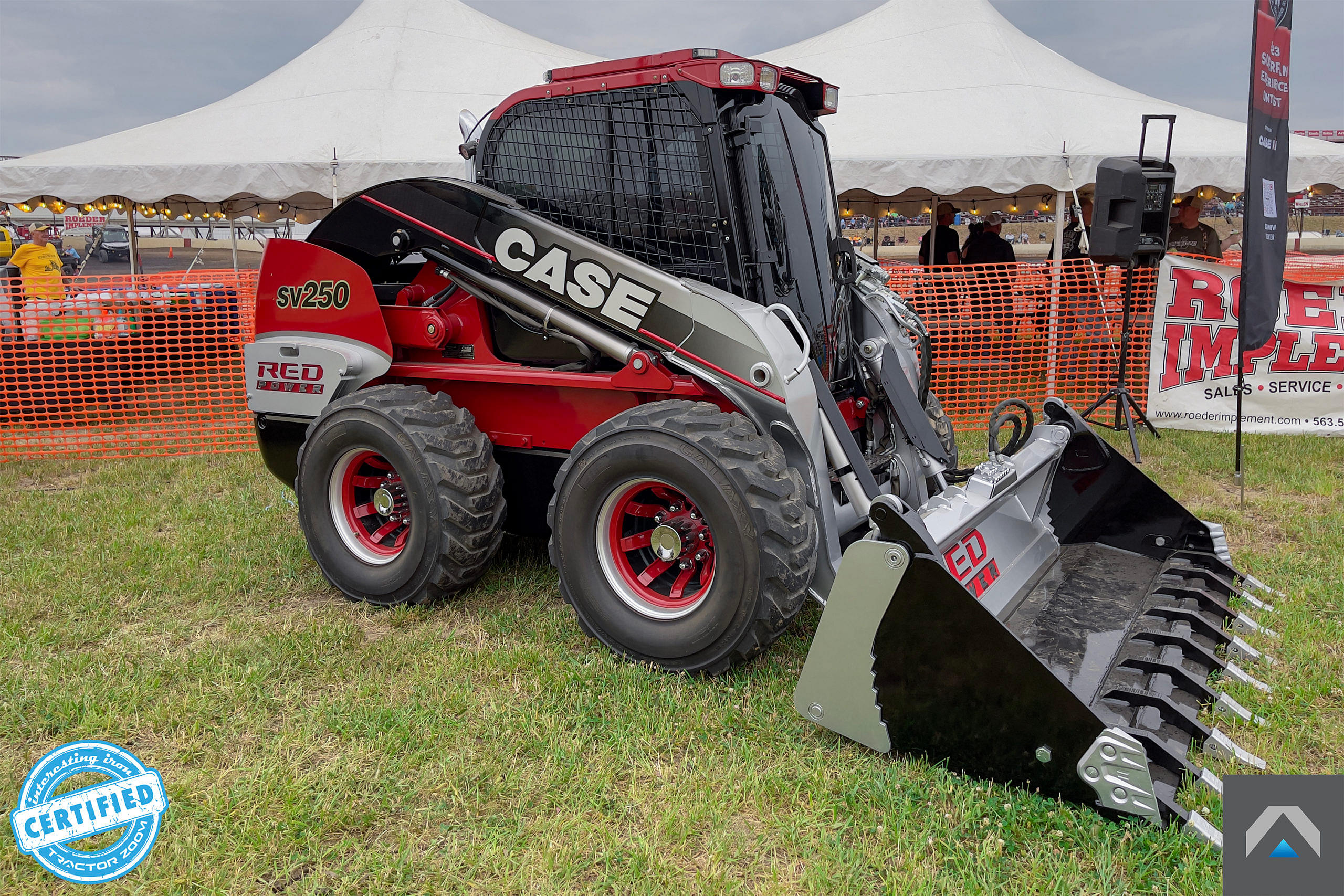 Case Red Power SV250 skid steer