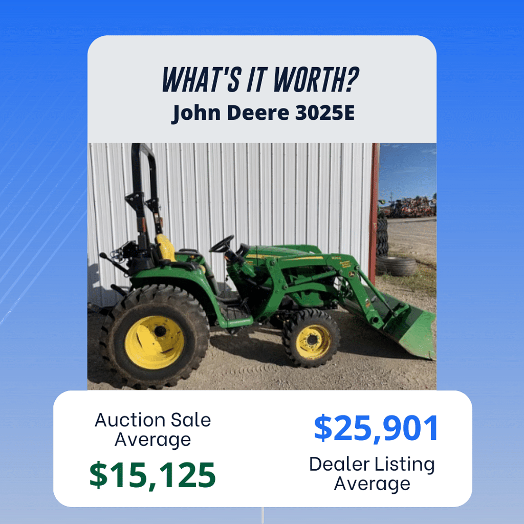 What's It Worth 2018 John Deere 3025E