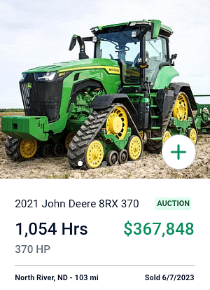 June John Deere 8RX 370 Tractor