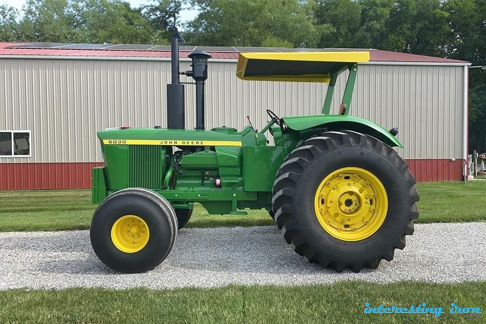 John Deere 6030 open station at auction