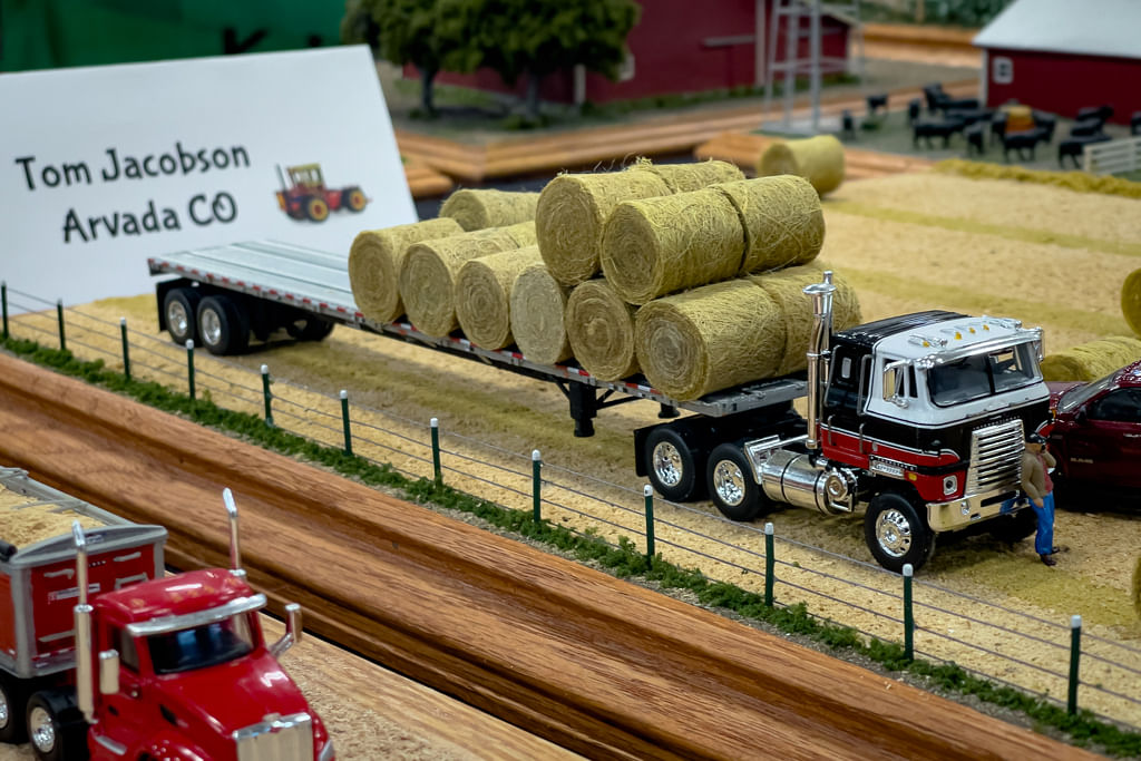 Transtar II loaded with hay bales