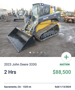 John Deere 333G Compact Track Loader