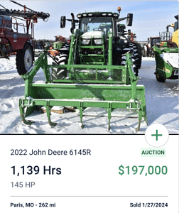 John Deere 6145R Compact Tractor January 2024