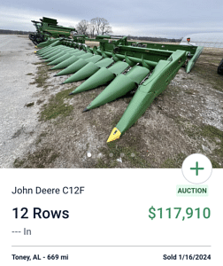 John Deere C12F